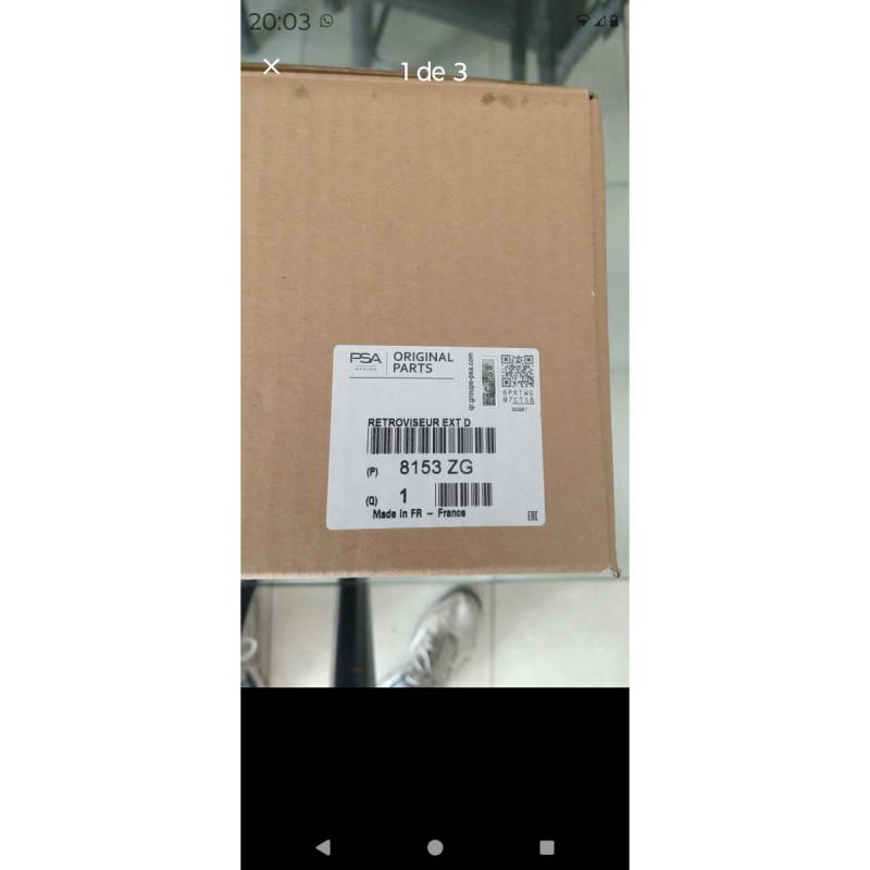 Vendo o permuto espejo retrovisor derecho eléctrico automático Peugeot 3008