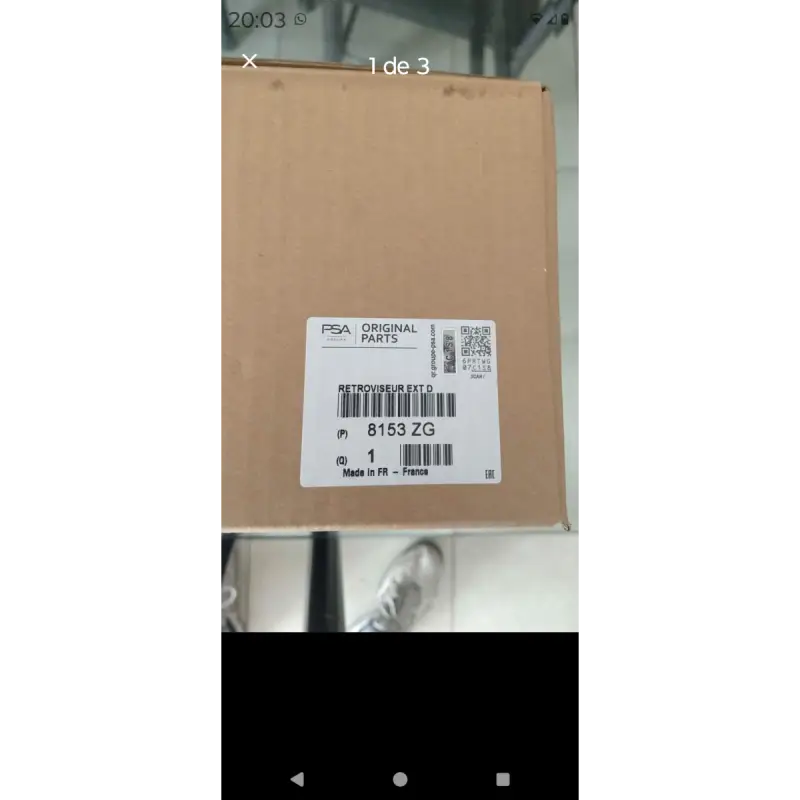 Vendo o permuto espejo retrovisor derecho eléctrico automático Peugeot 3008