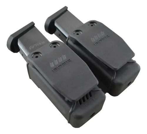 Porta Cargador Universal Doble Boer Polímero Negro Ambidiestro