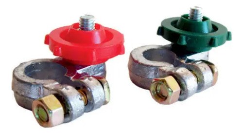Bornes Para Baterias Con Mariposa Pvc Nautico X Juego - 2