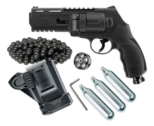 Revolver Disuasivo Defensa Umarex T4e Tr50 Gen2 Funda Kit Negro 1270 Mm