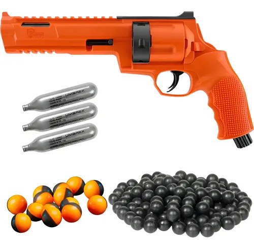 Revolver Disuasivo Defensa Umarex T4e Tr68 Kit Pimienta Naranja 1727.2 Mm