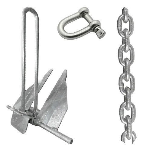 Ancla Imperdible Ra5 + Grillete 5/16 + Cadena 2 Mts Combo