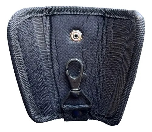 Porta Llave Policial Con Gancho- Cordura Con Abrojo Negro - 3