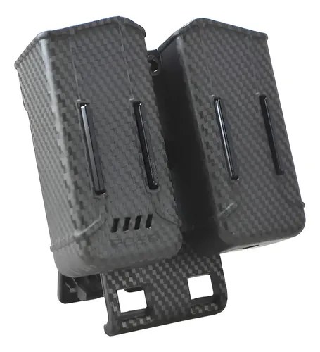 Porta Cargador Doble Boer Para Bersa Bp9cc Fibra De Carbono Carbono