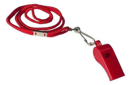 Silbato Ro-an Con Cordón Rojo Para Árbitros Y Guardavidas A Prueba De Agua