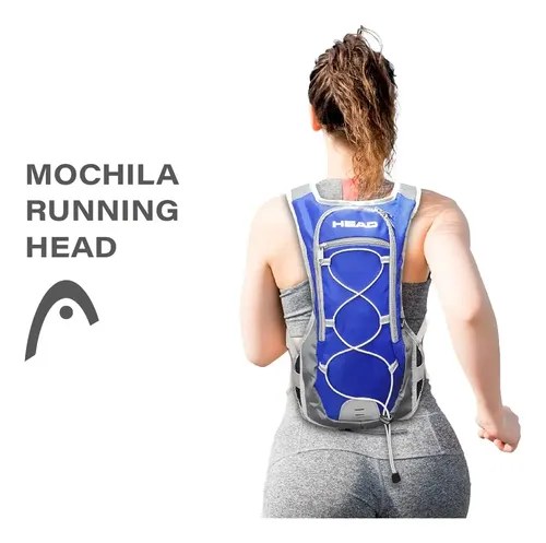 Mochila Deportiva Running Head Maratón Ultraliviana Azul Liso - 2