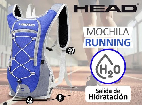 Mochila Running Head Deportiva Liviana Ciclismo Anatómica - 3