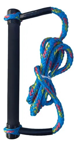 Manillar Para Ski De 22m De Largo Cabo De 16 Hilos De 8mm Celeste - 3