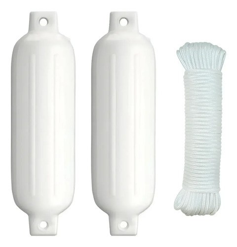 Defensa Nautica Inflable Extra Grande Nro 4 Blanca Barcos Blanco