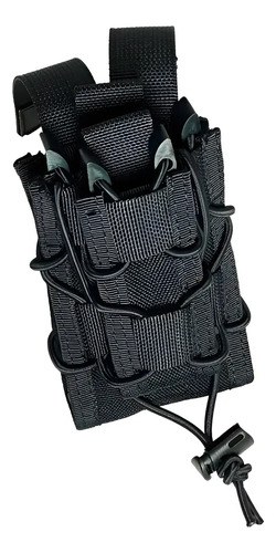 Porta Cargador Tactico Doble Rbn Tactical Negro