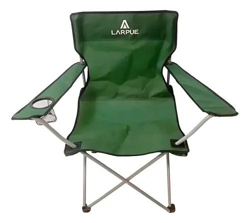 Sillon Director De Camping Larpue 100kg Plegable Verde