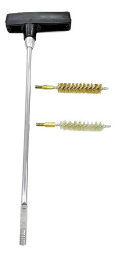 Kit Limpieza De Armas Baqueta Arma Corta 9mm Con Cepillos