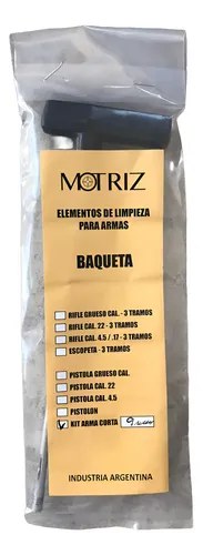 Kit Limpieza De Armas Baqueta Arma Corta 9mm Con Cepillos - 3