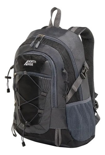 Mochila Notebook Deportiva Urbana Gym Unisex 30l Reforzada Negro/gris Liso