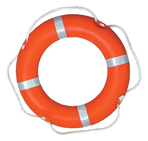 Salvavidas Rosca Circular Mercante Plástico 75cm Aprob Solas