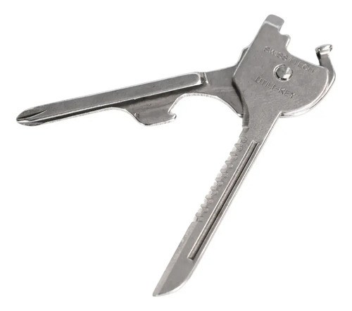 Llave Multiherramientas De Bolsillo 6 En 1 Supervivencia Plateado