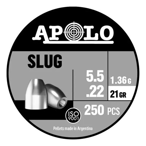 Balines Apolo Slug Star Cal 5.5 Mm .22 21 Grains Punta Hueca - 3