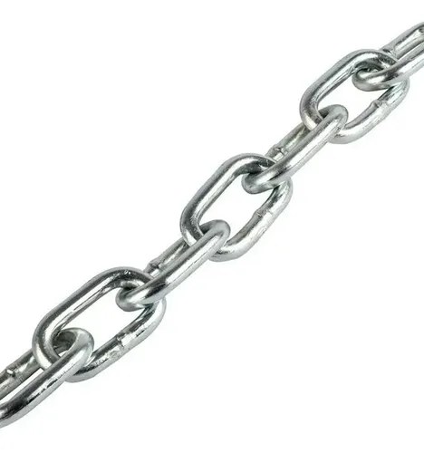 Cadena Para Ancla Galvanizada N°80 X Metro - Calidad Náutica Color Plateado