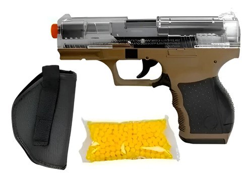 Pistola Crosman Airsoft Stinger P9t Funda Balines Kit