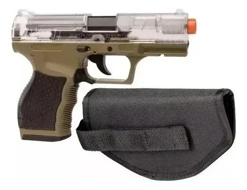 Pistola Crosman Airsoft Stinger P9t Funda Balines Kit - 3