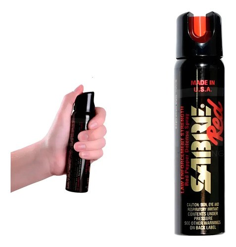 Gas Pimienta Sabre Defensa Personal 110grs Grande M-120l-oc Negro
