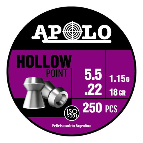 Balines Hollow Point Cal. 5,5 Mm - 250 Unid