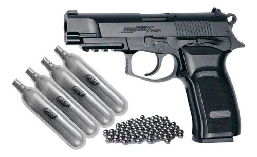 Pistola De Aire Comprimido Bersa Thunder 9 Pro A Co2 4.5mm Negro 114.3 Mm