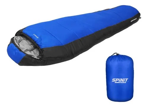 Spinit Montana Bolsa De Dormir Color Azul Sin Género Tamaño Adulto 210m Derecho