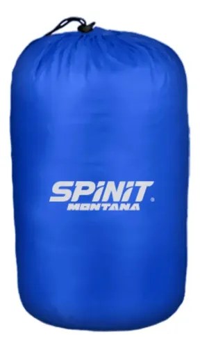 Bolsa De Dormir Spinit Montana Momia Con Capucha Camping Azul Derecho - 2