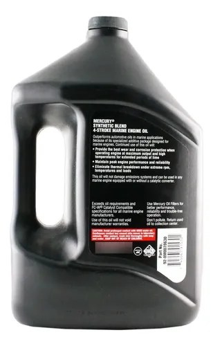 Aceite De Motor Mercury 25w40 Sintetico 4 Tiempos X 4 Litros - 2