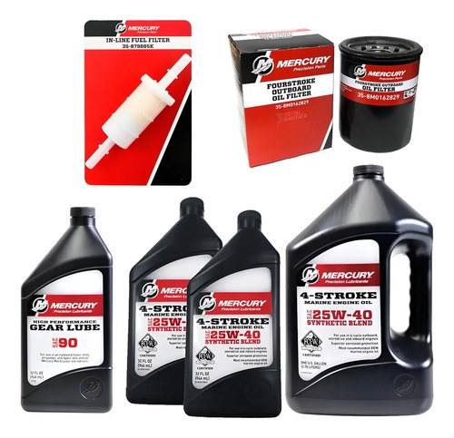 Kit Service Aceite Mercury 4t 90 Hp Original - 2