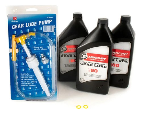 Kit Service Aceite De Pata Mercury Mercruiser + Bomba Manual