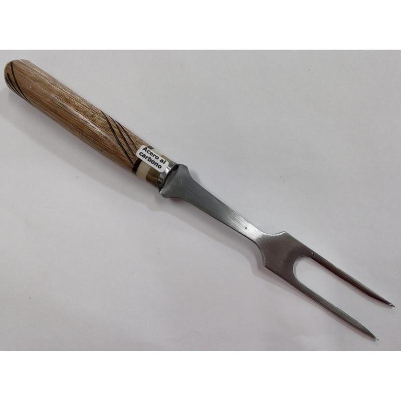 Tenedor Artesanal Acero Al Carbono 28 Cm - 2