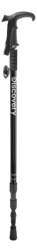 Baston Palo Trekking Aluminio Senderismo Montaña Paseo Negro