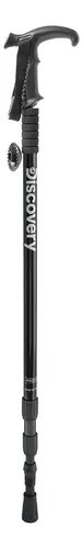 Baston Trekking Aluminio Senderismo Montaña Plegable Correa Color Negro 17869