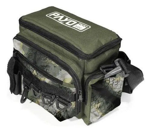 Bolso De Pesca Riñonera Vadeo Payo Con 4 Cajas Para Señuelos Color Tararira