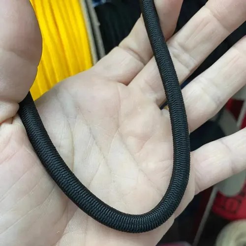 Shocord Cabo Soga Elastica Nautica 8mm X 1 Metros Negro - 2