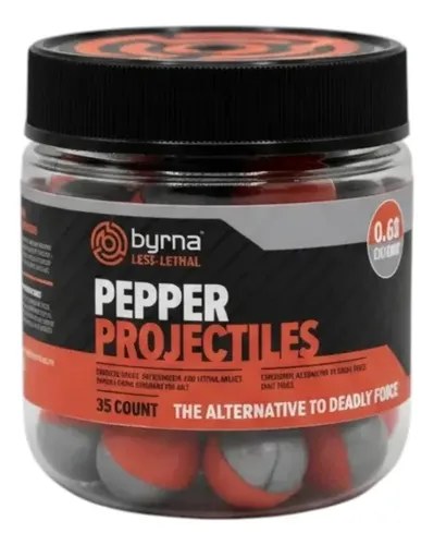 Proyectiles Byrna Pepper (pimienta) Pote X 35u Disuasiva Pepper 17.272 Mm