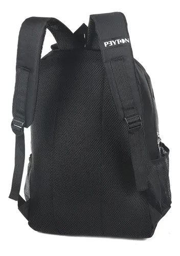 Mochila De Viaje Tipo Tactica Peyton Acolchada Sistema Molle Color Negro 51490 Diseño De La Tela Lis - 2