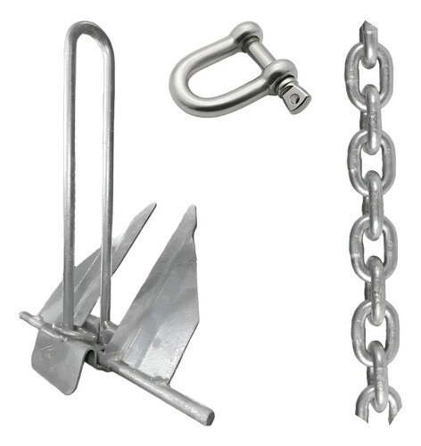 Ancla Imperdible Ra7 + Grillete 5/16 + Cadena 1 Mts Combo