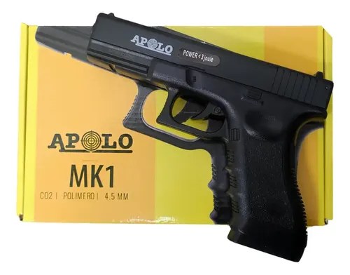 Pistola Co2 Mk1 Apolo Negro 4.5 Mm - 3