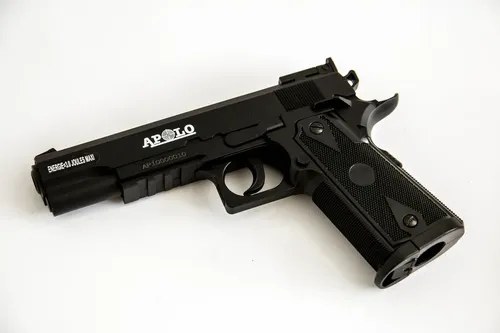 Pistola Co2 A1911 Apolo Negro 4.5 Mm