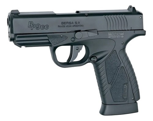 Pistola Asg Bersa Bp9cc Gas Co2 4.5mm Blowback Semiautomática Negro 4.5 Mm
