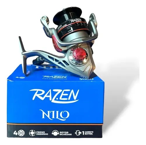 Reel Frontal Razen Nilo 3000 4 Rul Pesca Rio Variada