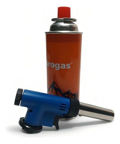 Soplete Cocina Btx Technology 1300°c 360° Llama Ajustable C/ Cartucho Gas Azul