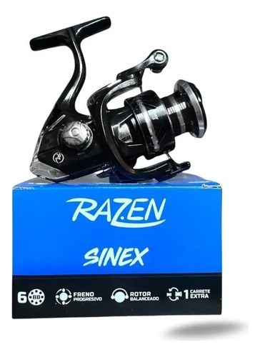 Reel Razen Sinex 3000 Frontal Pesca Variada Spinning Premium