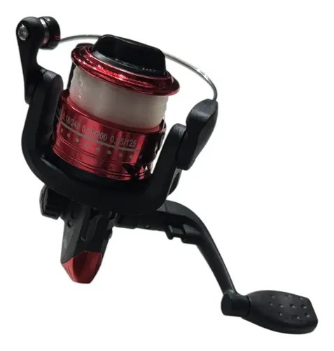 Reel Frontal + Nylon Razen Negro Y Rojo Derecho/izquierdo - 2