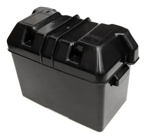 Caja Porta Batería Náutica Con Tapa Y Linga Hasta 75 Amp
