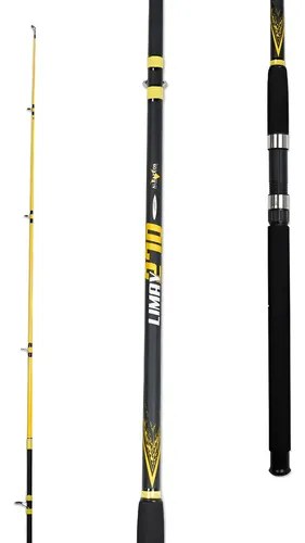 Caña Albatros Limay 1.80m Pesca Spinning Variada 2 Tramos Amarillo